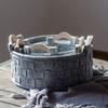 Storage Basket LQ Simple Fabric Woven Handbag Personality Desktop Snacks Dirty Clothes Debris Sorting Box (Size : Style Four) () view 4