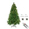 6Ft Artificial Christmas Tree with USB String Lights & Remote & Timer, 240 LED 8 Lighting Modes 850 Branches Tips Metal Base Stand- Detachable Fake Christmas Tree Holiday Christmas Party Decorations view 1
