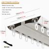 Black Curtain Rails Ceiling Mount, Medical/Rv/Blackout/Shower Drapes Conjoined Double Track With Pulleys for Hanging Grommet And Pinch Pleated Curtains, Room Divider Treatment Rods ( Size : 4.9ft/1.5m view 3