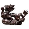 BESPORTBLE Dragon Ornament Wood Statue Dragon Sculpture Christmas Decor Home Decor view 1