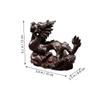 BESPORTBLE Dragon Ornament Wood Statue Dragon Sculpture Christmas Decor Home Decor view 2