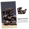 BESPORTBLE Dragon Ornament Wood Statue Dragon Sculpture Christmas Decor Home Decor view 3