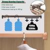 HDYZJQ Wood Closet Rods for Hanging Clothes, Hanger Rod with Flange and Screws, Cuttable Heavy-Duty Garment Bar,18 24 32 48 50 56 inch Long(Brown,38in/97cm) view 4