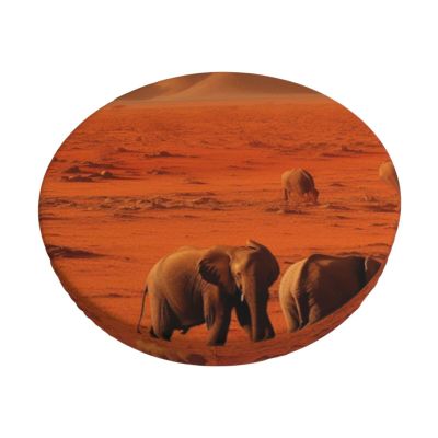 Wild Life Print Stool Covers Round Bar Stool Seat Covers Soft Velvet Stool Slipcover with Elastic Washable Stool Cushion Cover Removable Chair Cover for Bar Round Stools