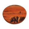 Wild Life Print Stool Covers Round Bar Stool Seat Covers Soft Velvet Stool Slipcover with Elastic Washable Stool Cushion Cover Removable Chair Cover for Bar Round Stools view 1