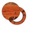 Wild Life Print Stool Covers Round Bar Stool Seat Covers Soft Velvet Stool Slipcover with Elastic Washable Stool Cushion Cover Removable Chair Cover for Bar Round Stools view 2