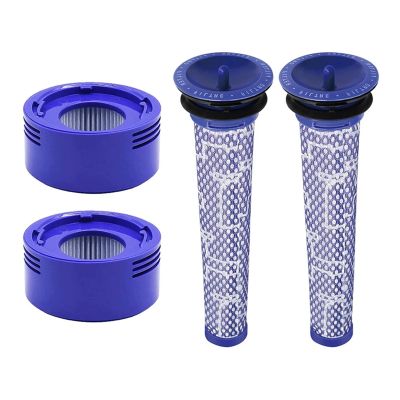 BeNtli Vacuum Cleaner Replacement PartsMotor Back CoverHepa Post FiltersMotor Rear Cover Front FilterCompatible for Dyson V7 V8 Trigger Animal (Color : 4pcs)