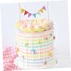 10pcs Triangle Flag Cake Topper Glitter Banners for Birthday Wedding and Party Decorations Versatile Picks for Cakes Ice and Fruits view 4