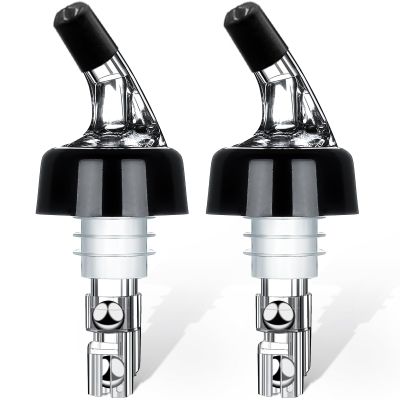 Automatic Measured Bottle Pourer - Quick Shot Spirit Measure Pourer Drinks Wine Cocktail Dispenser Home Bar Tools - 2 pack 1.5oz