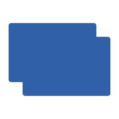 2 PCS Silicone Mats for Kitchen Counter, 23.6" by 15.7" Multipurpose Mat,Heat Resistant Nonskid Table Mat for Air Fryer to Site on, Countertop Protector Classic Blue