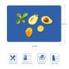 2 PCS Silicone Mats for Kitchen Counter, 23.6" by 15.7" Multipurpose Mat,Heat Resistant Nonskid Table Mat for Air Fryer to Site on, Countertop Protector Classic Blue view 2