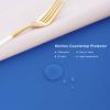 2 PCS Silicone Mats for Kitchen Counter, 23.6" by 15.7" Multipurpose Mat,Heat Resistant Nonskid Table Mat for Air Fryer to Site on, Countertop Protector Classic Blue view 3