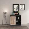31 Inch Farmhouse Barn Door Bar Cabinet for Living Room, Dining Room view 1
