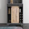 31 Inch Farmhouse Barn Door Bar Cabinet for Living Room, Dining Room view 3