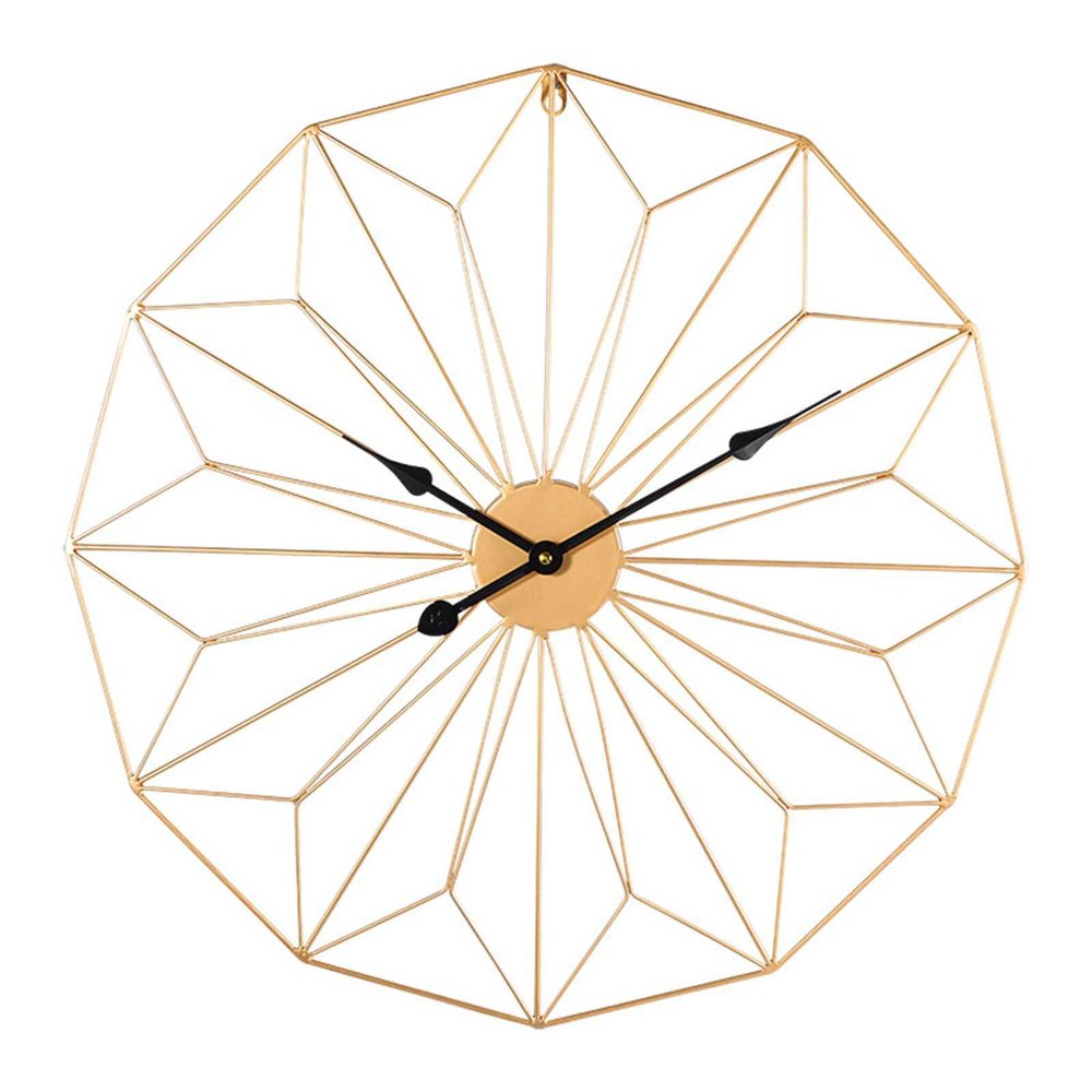 TUUWAI Wall Clock Watch Silent Home Retro Nordic Iron Art Modern Design Decoration Home Bedroom Office Living Room