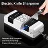 DAUTAI Four-in-One Knife Sharpening Electric, Double Sided Electric Knife Sharpener, High Power Motor Heat Dissipation Fan One-Touch Start, Knife Sharpner,White view 2
