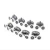 SBTRKT 8pcs/Set 23mm 25mm Top Bottom Hardware Wheels Oval Double Sliding Shower Glass Door Rollers Runner Wheels Pulleys (Color : DW-120-8PCS, Size : 23mm) view 1