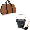 Firewood Log Carrier Tote Bag, Mini Ash Bucket view 1