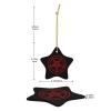 Baphomet Satan Symbol Christmas Ornaments, Ceremic Ornaments Star Shape Porcelain Ornament Christmas Tree Office Home Decoration Xmas Souvenirs view 4