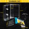 T WaveTree 100-Pack Audio Cassette Storage Cases - Clear Plastic Cassette Tape Cases - Audio Storage Solution 4.28" L x2.75 W x0.6 H view 2