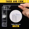 T WaveTree 100-Pack Audio Cassette Storage Cases - Clear Plastic Cassette Tape Cases - Audio Storage Solution 4.28" L x2.75 W x0.6 H view 3