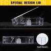 T WaveTree 100-Pack Audio Cassette Storage Cases - Clear Plastic Cassette Tape Cases - Audio Storage Solution 4.28" L x2.75 W x0.6 H view 4