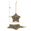 2nd Amendment Skull Christmas Ornaments, Ceremic Ornaments Star Shape Porcelain Ornament Christmas Tree Office Home Decoration Xmas Souvenirs view 4