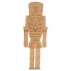Unfinished Nutcracker Wood Cutout 12 inch, Pack of 5 Large Nutcracker Christmas Decorations for Door Hangers & Crafts, by Woodpeckers view 1