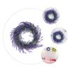 Garneck 1pc Lavender Wreath Lavender Flower Wreath Wedding Table Decor Hanging Decor Vine Branch Wedding Ative Garland Household Plastic Doors and Windows Purple view 4