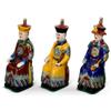 ChinaFurnitureOnline Red Yellow Blue Porcelain Qing Emperor Chinese Figurine Set view 2