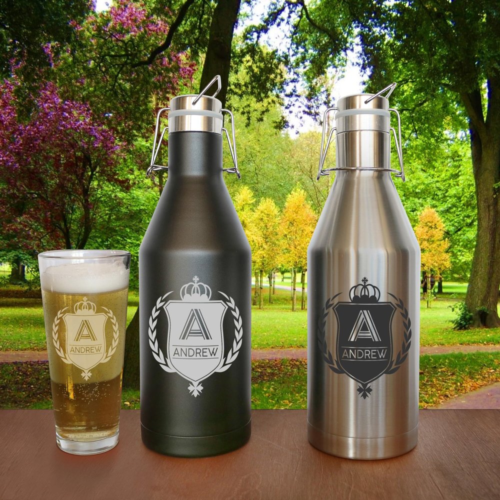 Beer Growler 64oz, Beer Gift, Husband Gift, Personalized Growler, Engraved Growler, Tavern, Gift For Him, Husband Gift, Boyfriend Gift