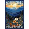 Asheville North Carolina Design F Souvenir Decorative Flat Magnet 2-Inch view 1