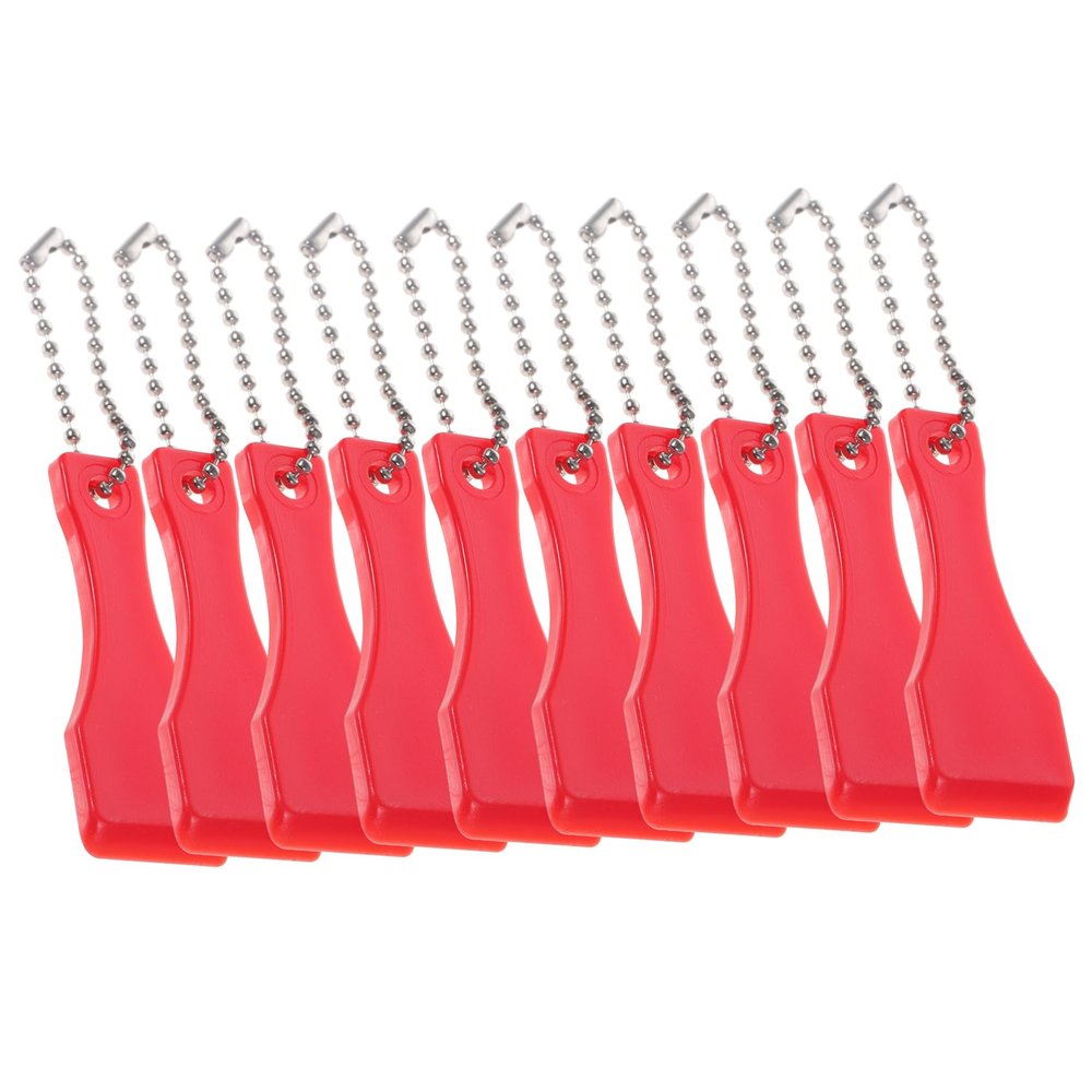 Anneome 10pcs Scratch Off Ticket Tool Ticket Scratcher Keychain Tool Label Scraper Tool