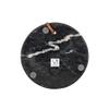 Foreside Home and Garden Round Cutting Board Black Marble & Leather by Foreside Home & Garden view 4