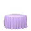10 pcs 132 inch Lavender Round Polyester Tablecloths Fabric Table Cover Linens | 132" Washable Fabric Table Cloth Covers for Wedding Party Polyester Reception Buffet Events Catering Dining Kitchen view 1
