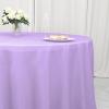 10 pcs 132 inch Lavender Round Polyester Tablecloths Fabric Table Cover Linens | 132" Washable Fabric Table Cloth Covers for Wedding Party Polyester Reception Buffet Events Catering Dining Kitchen view 4
