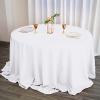 10 pcs 132 inch White Round Polyester Tablecloths Fabric Table Cover Linens | 132" Washable Fabric Table Cloth Covers for Wedding Party Polyester Reception Buffet Events Catering Dining Kitchen Dining view 4