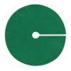 ALAZA Cadmium Green Christmas Tree Skirt Decoration for Merry Christmas Party Decorations Holiday Xmas 47.2 Inches view 1