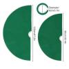 ALAZA Cadmium Green Christmas Tree Skirt Decoration for Merry Christmas Party Decorations Holiday Xmas 47.2 Inches view 3