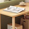 HOBIBA Office end Table Side Table End Table Wooden Small Side Table Rectangular 2-Layer Small Table Bedroom Living Room Home Tea Table Coffee Table (Color:Default) view 4