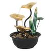 CHICKEN Waterfall Fountain Indoor Creative Circulating Water Fountain Small Modern Simple Iron Desktop Fountain Home Office Desktop Fountain Crafts Ornaments Table Top Water Fountain Indoor view 1