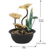 CHICKEN Waterfall Fountain Indoor Creative Circulating Water Fountain Small Modern Simple Iron Desktop Fountain Home Office Desktop Fountain Crafts Ornaments Table Top Water Fountain Indoor view 2