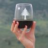 Bevvee Old Maine Flag - Stemless Wine Glasses - Set of 4 - Original 1901 State of Maine Flag Gifts for Women & Men Mainers - Large 17 Ounce view 3