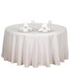 6 pcs 132 inch Blush Round Polyester Tablecloths Fabric Table Cover Linens | 132" Washable Fabric Table Cloth Covers for Party Wedding Reception Buffet Events Catering Dining Kitchen Dining view 4