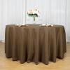10 pcs 120 inch Taupe Round Tablecloths Fabric Table Cover Linens | 120" Washable Fabric Table Cloth Covers for Wedding Party Polyester Reception Buffet Events Catering Dining Events Kitchen Dining view 2