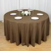 10 pcs 120 inch Taupe Round Tablecloths Fabric Table Cover Linens | 120" Washable Fabric Table Cloth Covers for Wedding Party Polyester Reception Buffet Events Catering Dining Events Kitchen Dining view 3