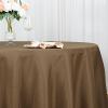 10 pcs 120 inch Taupe Round Tablecloths Fabric Table Cover Linens | 120" Washable Fabric Table Cloth Covers for Wedding Party Polyester Reception Buffet Events Catering Dining Events Kitchen Dining view 4
