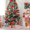 ALAZA Pastel Christmas Tree Skirt Decoration for Merry Christmas Party Decorations Holiday Xmas 47.2 Inches view 4