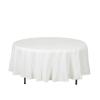 Balsa Circle 10 pcs 108 inch Ivory Round Washable Polyester Easy-Care Tablecloth for Indoor and Outdoor Bridal Shower Wedding Table Buffet Table Parties Events Kitchen Dining view 1