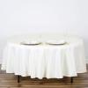 Balsa Circle 10 pcs 108 inch Ivory Round Washable Polyester Easy-Care Tablecloth for Indoor and Outdoor Bridal Shower Wedding Table Buffet Table Parties Events Kitchen Dining view 4